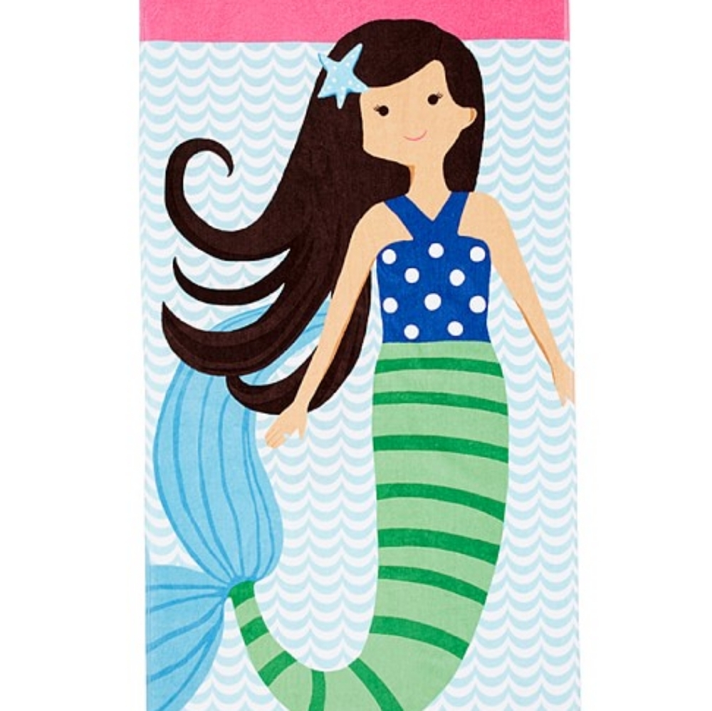 Pottery Barn Kids Mini Beach Towel Mermaid